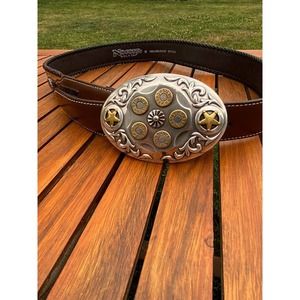 Silvercreek Brown Leather Classic Belt, Size 36